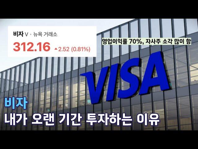 비자, 내가 계좌에 꼭 넣어두는 미국주식 (ft. 마스터카드, 아멕스)