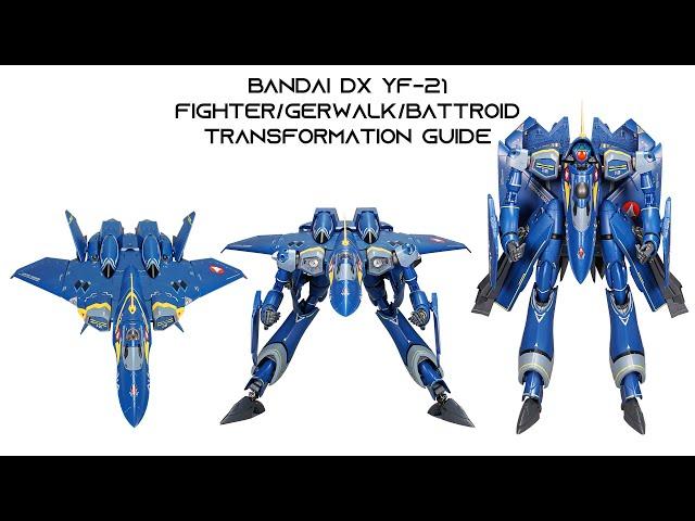 Bandai DX YF-21 Transformation Guide: Fighter GERWALK Battroid