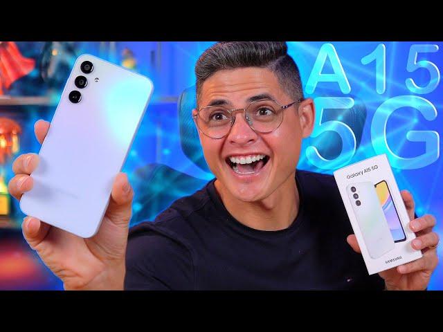 Samsung GALAXY A15 5G chegou aqui! Será um bom SMARTPHONE para VOCÊ COMPRAR? Unboxing e Impressões