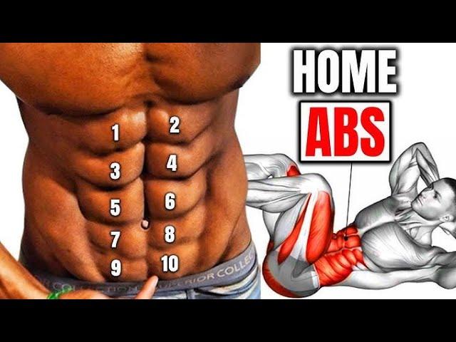 10 Best Abs Exercises for a Flat Stomach | Sculpt Six-Pack Abs Fast | Home & Gym Core Workout