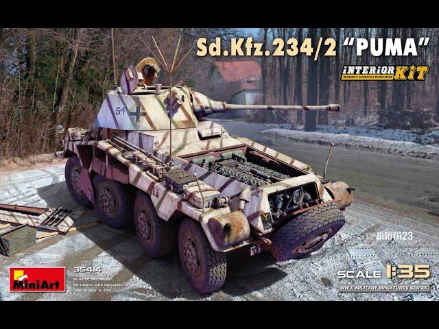 NEW! MiniArt Puma Sd.Kfz.234.2 1/35 (35414) kit review