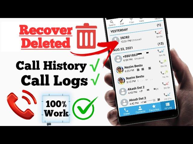 How to Recover Deleted Call History Android 2024 | | How to Recover Deleted Call Logs Android