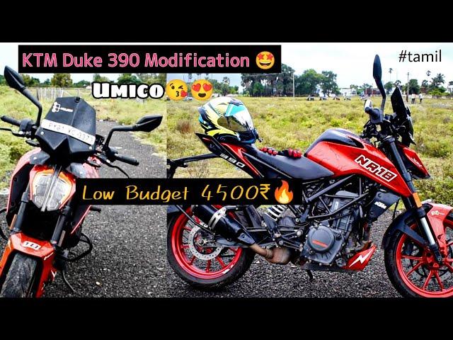 Duke 390 Modification| Only 4,500₹ |Our Umico Ready| Nithish Rider 18