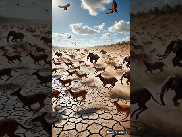 The monkey lives in the jungle but without water all the animals are dying  #ai #monkey #jungle