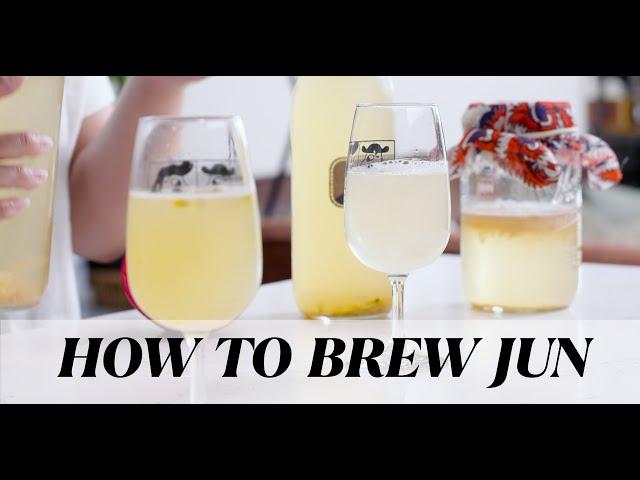 How to Make Homemade Jun Kombucha