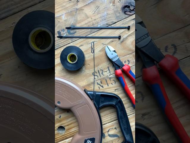 Electrician Quick Tip 4 - Fish Tape Trick ️