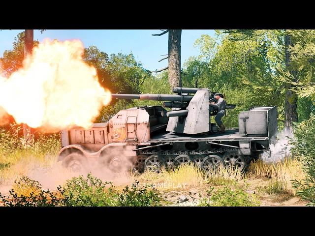 8,8 cm Flak 37 Sfl. Gameplay (BR IV Germany) Enlisted New Update Rzhev