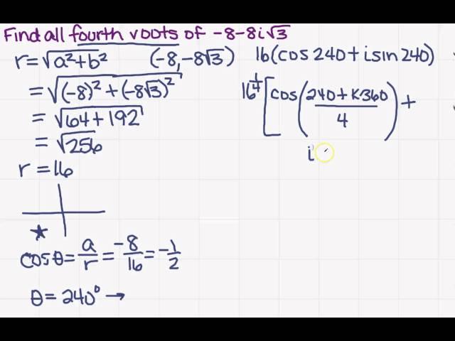 find the fourth roots