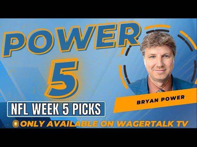 Sunday NFL Week 5 Picks, Predictions and Best Bets | Power 5 for October 5, 2024