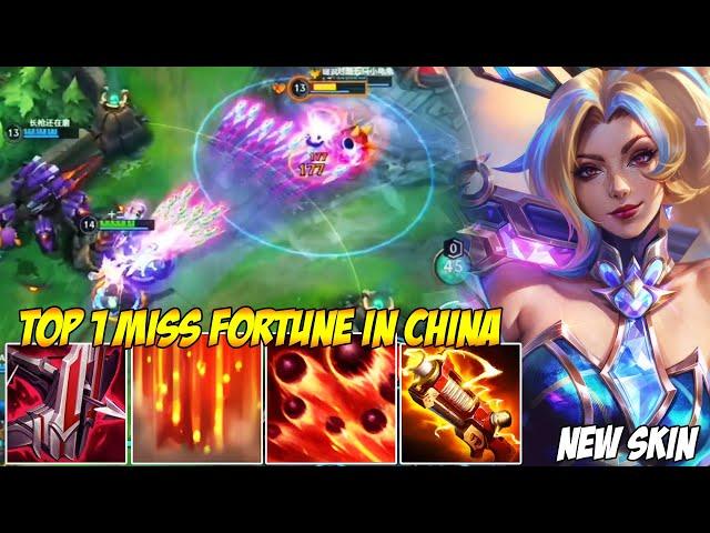 TOP 1 MISS FORTUNE IN CHINA WILD RIFT - PRESTIGE BATTLE BUNNY MISS FORTUNE (NEW SKIN)