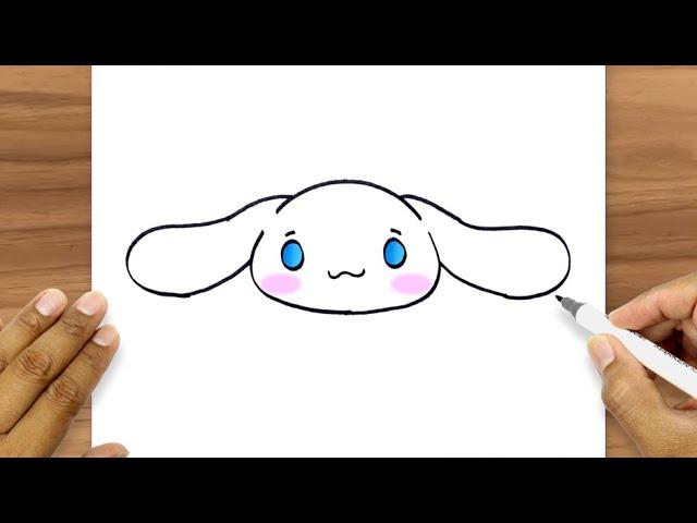 Cinnamoroll Face Drawing Easy | How To Draw Cinnamoroll Head