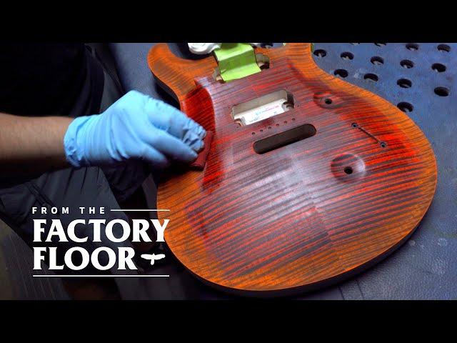 Staining a Fire Red Burst | From The Factory Floor | PRS Guitars