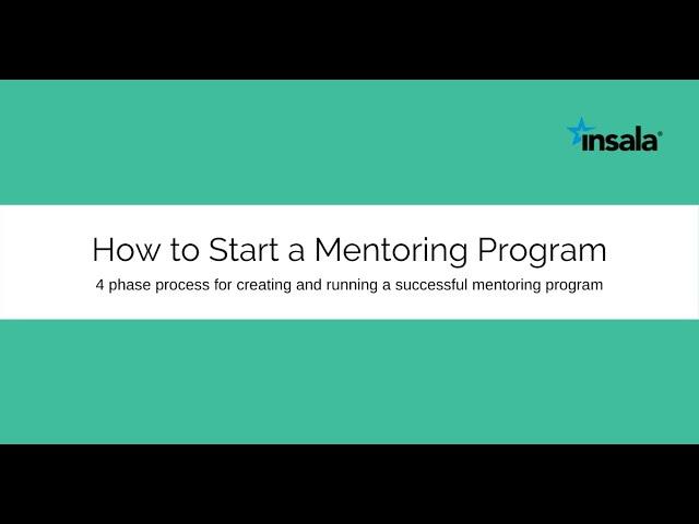 How to Start a Mentoring Program