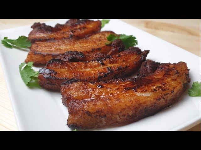 JUICY FRIED PORK BELLY RECIPE #letscookwithelle