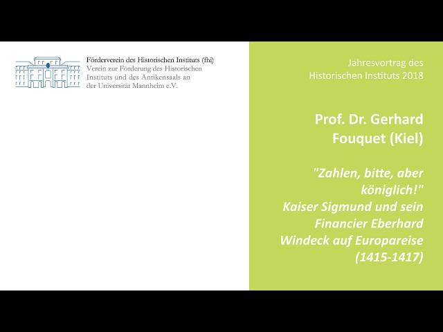 "Zahlen, bitte, aber königlich!" Jahresvortrag von Prof. Gerhard Fouquet