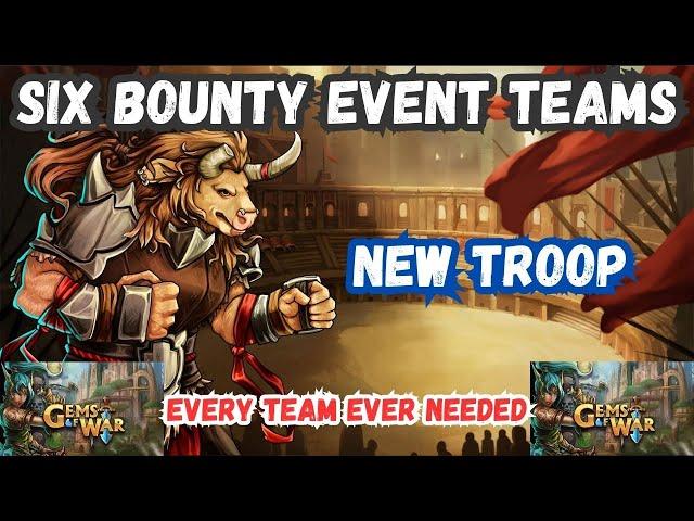 Gems of War EVERY Bounty Team EVER for the REST OF TIME! | Fastest Bounty Hunter Teams 2025