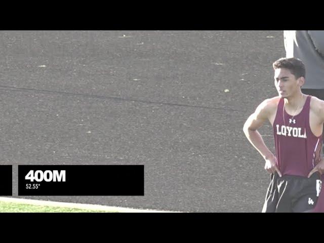 Austin Cabanban 400M Dash at Notre Dame Track Meet 05.05.21