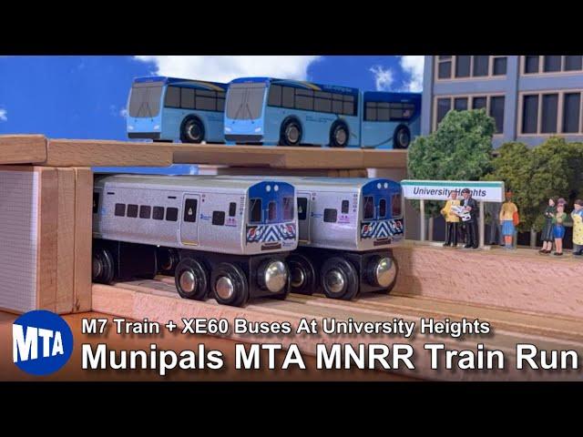 Munipals MTA Metro North University Heights M7 Train & XE60 Bus Run