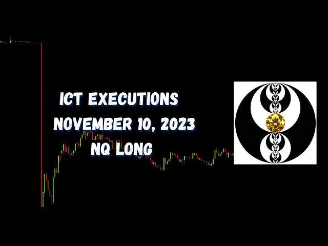 ICT Executions November 10, 2023 NQ Long