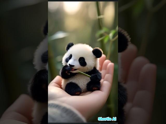 WHAT A CUTIE PANDA #ai #cuteanimals #cutenessoverload #highlightseveryone