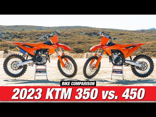 KTM 350 vs. KTM 450 - The Great Debate | Racer X Films