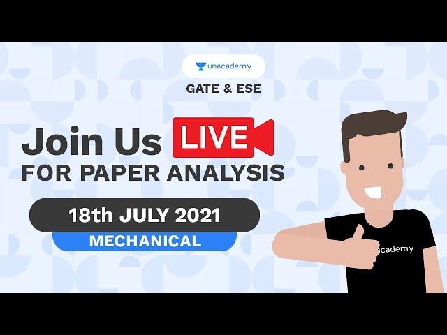 ESE Prelims 2021 Mechanical LIVE Detailed Video Solutions | Unacademy Top Educators #UnacademyAccord