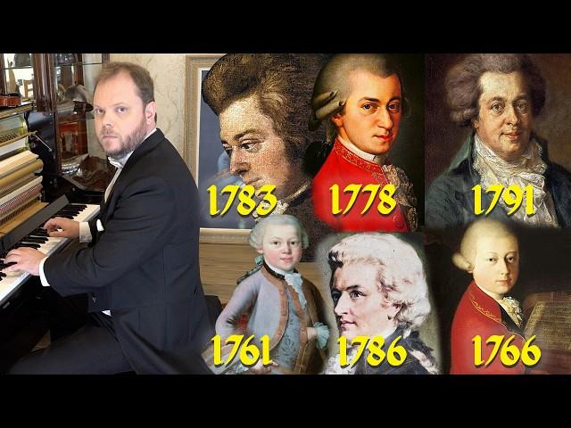 Evolution of Mozart (From 5 to 35 Years Old)