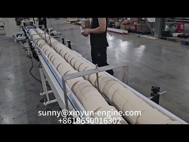 Automatic 48 rolls small toilet roll tissue paper making machine production line