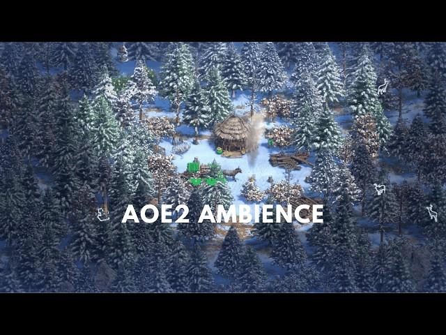 Winter in Age of Empires 2 - The Lone Lumberjack | Ambient Sounds