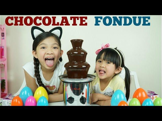 Chocolate Fondue Challenge with Cool PRIZES