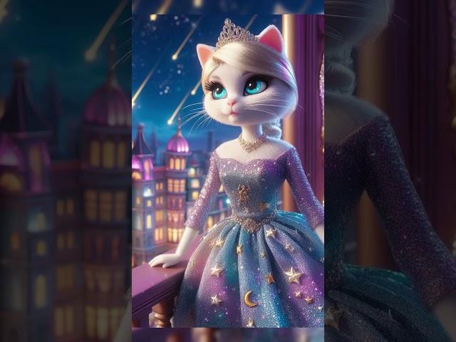 Princess Cat Makes a Wish  (Heartwarming) #barbie #cat #catlover #princess #cute