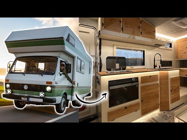 Küche im Van selber bauen! Backofen & XXL Spülbecken inklusive! VW LT 40 Clou 570 Family Camper!