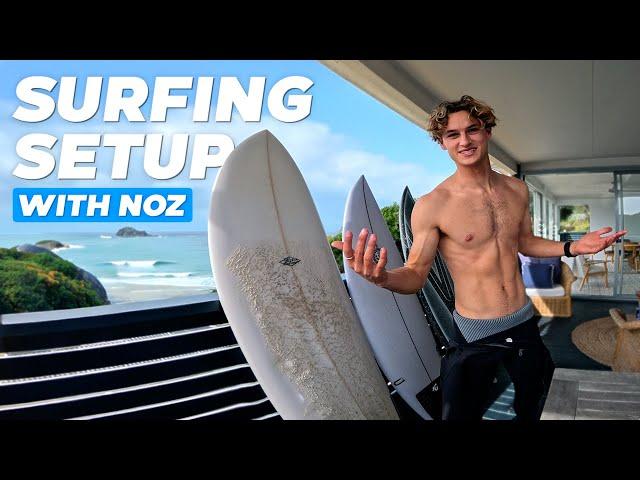 MY COMPLETE SURFING SETUP: QUIVER, GEAR & ROUTINES!