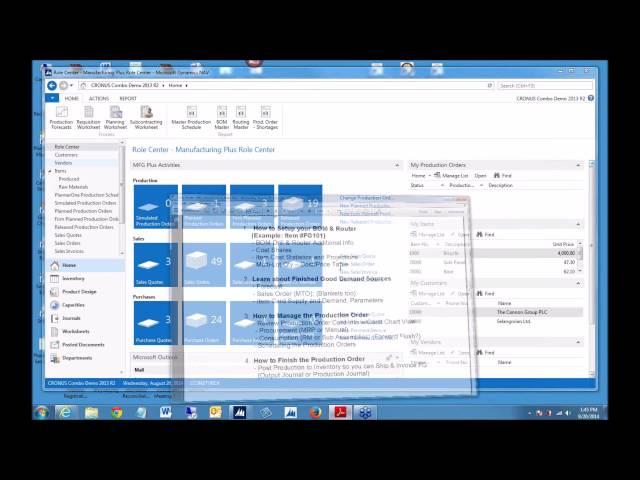 Microsoft Dynamics NAV 2013 Manufacturing--Made Easy - Chicago ERP Software