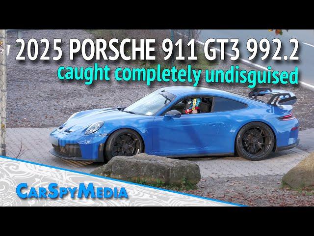 2025 Porsche 911 GT3 Facelift 992.2 Production Ready And Undisguised Caught Nürburgring Testing