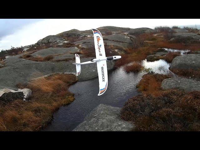 Easy Star 2 Slope Soaring in hard wind by sea, Kullavik