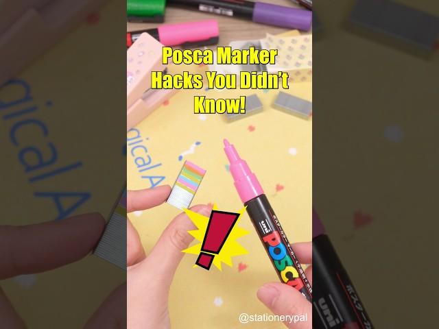 Posca Marker Hacks You Didn’t Know！#shorts