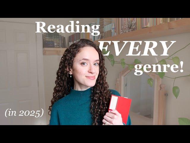 reading a book from every genre in 2025! // The Wellread Book Club - reading schedule