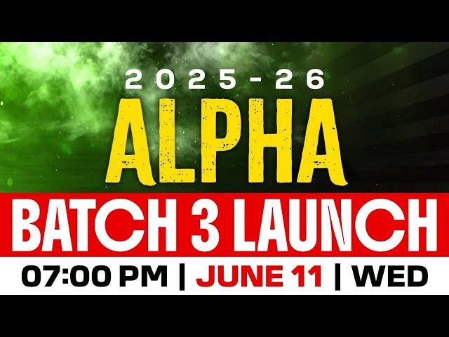 Class 9 Alpha 3rd Batch Launch | Exam Winner