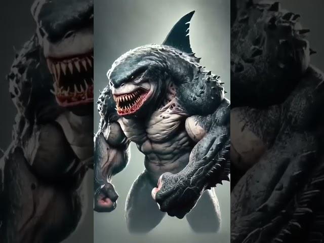 Gorilla + shark #hybrid #animals #new trending#youtube #aditya editz AI #shortfeeds
