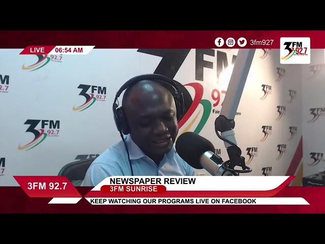 Newspaper review with Alfred Ocansey and Komla Adom on 3FM 92.7