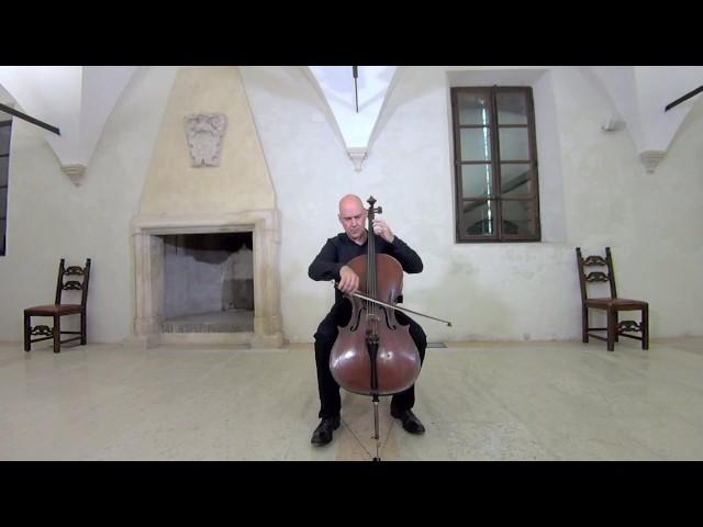 J. S. BACH COURANTE  SUITE n.1 Luca Paccagnella cello Abbazia La Vangadizza Badia Polesine