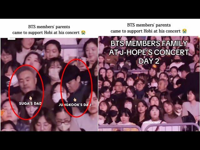 BTS Members Family In Jhope Concert  | V JK Parents