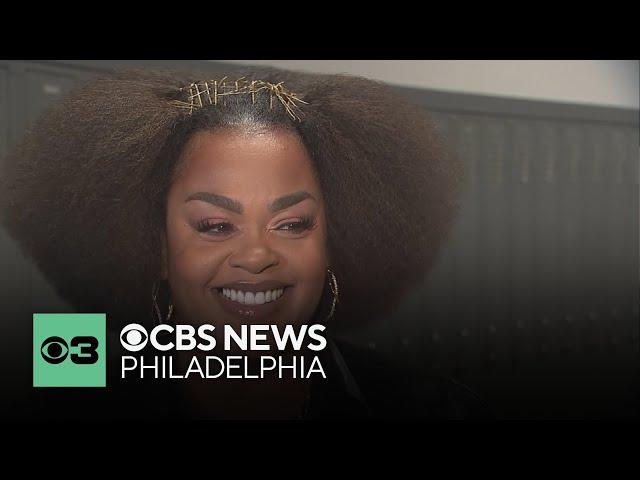 Jill Scott reacts to mural of her painted at Girls' High in Philadelphia | Full interview