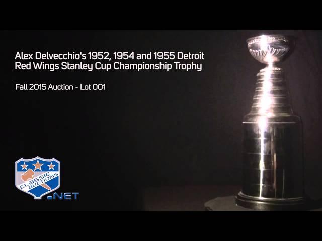 Alex Delvecchio's 1952, 1954 and 1955 Detroit Red Wings Stanley Cup Championship Trophy