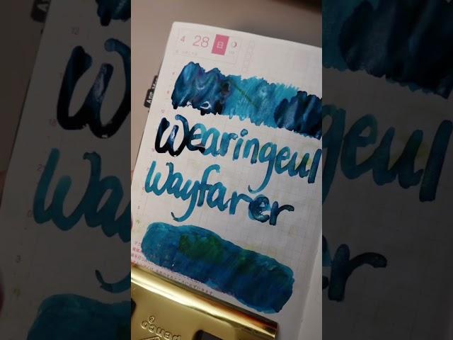 #30inks30days April 28, Wearingeul Wayfarer #fountainpenreview #inkswatching #shortsvideo