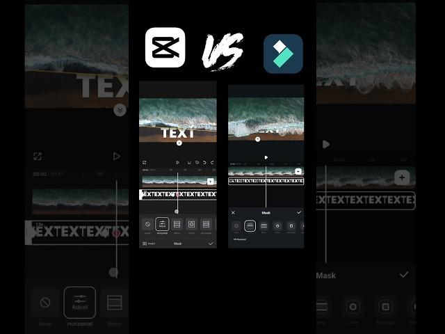 Capcut  Vs Filmora : Masking Feature #shorts #fiomora