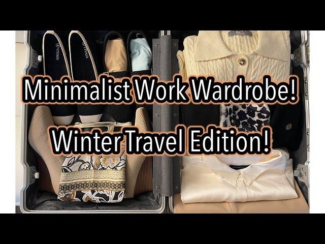 How to Pack Carry On Only For Business Travel! Capsule Wardrobe Packing!