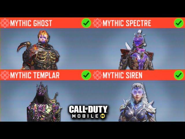 I Used EVERY MYTHIC CHARACTER in COD MOBILE