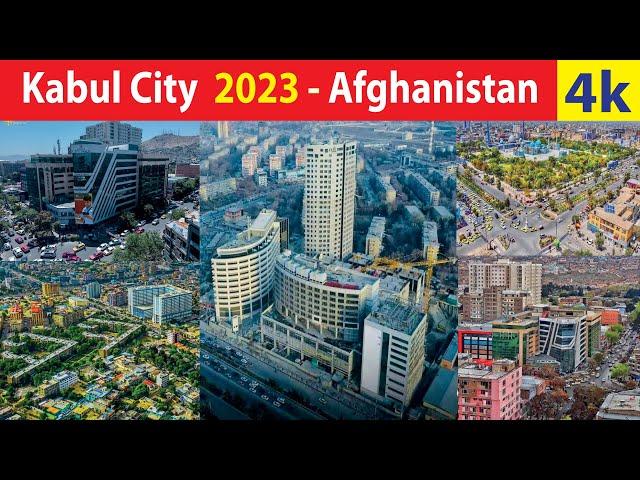 Kabul City , Afghanistan 4K By Drone 2023